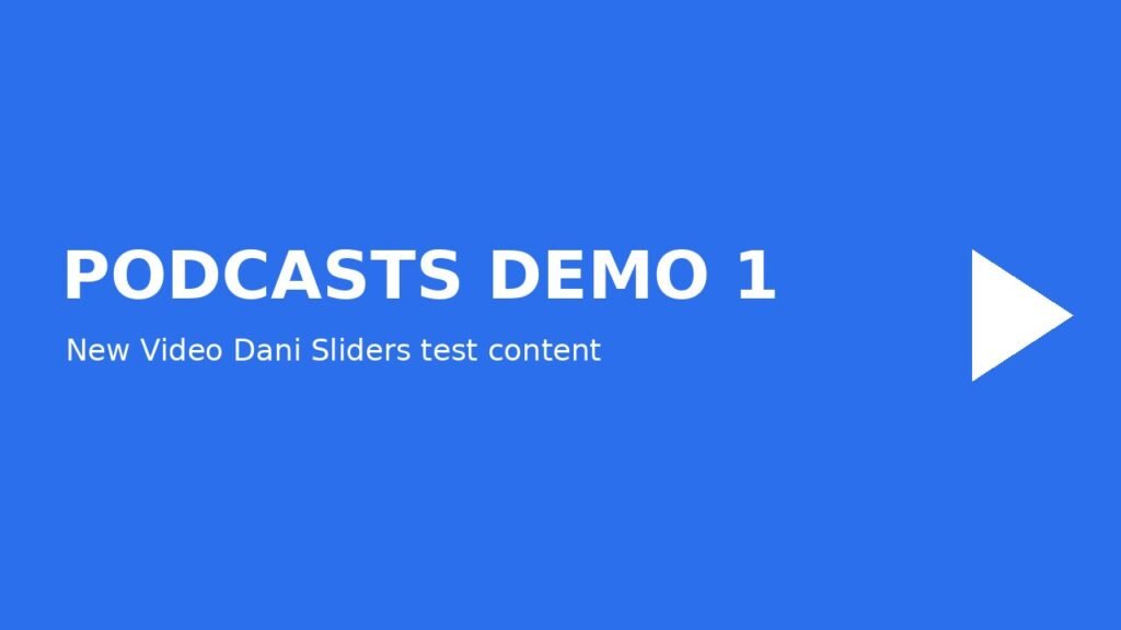 Podcasts Demo 1